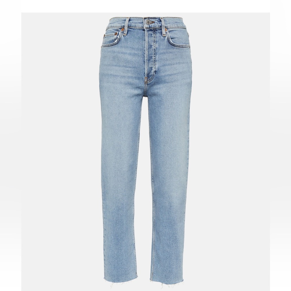 RE/DONE High Rise 70’s Stove Pipe Jeans